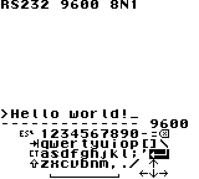 ソフトウェアキーボード表示